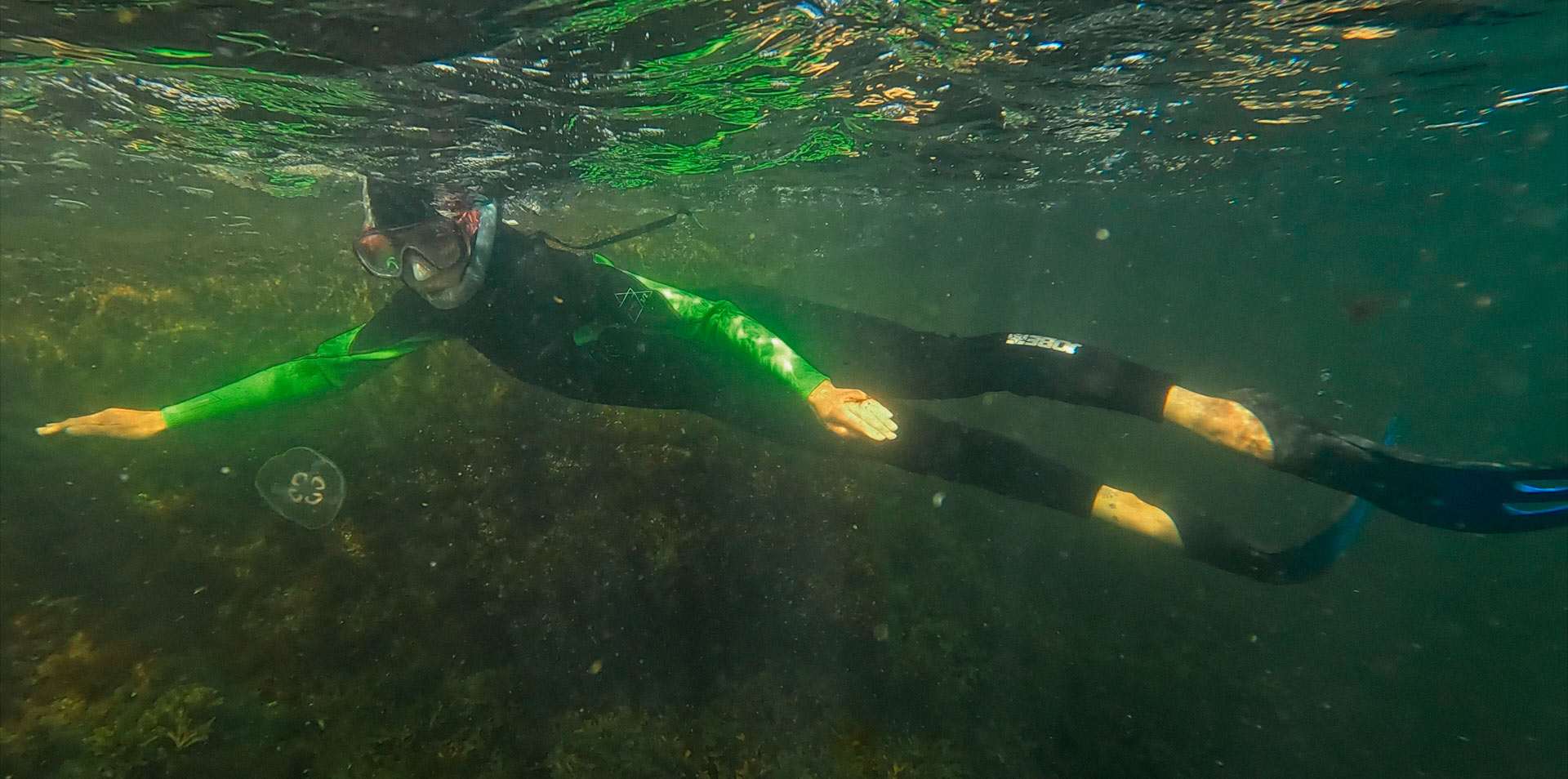 Kerro omasta merestäsi -tehtävä, sukeltaja vedessä