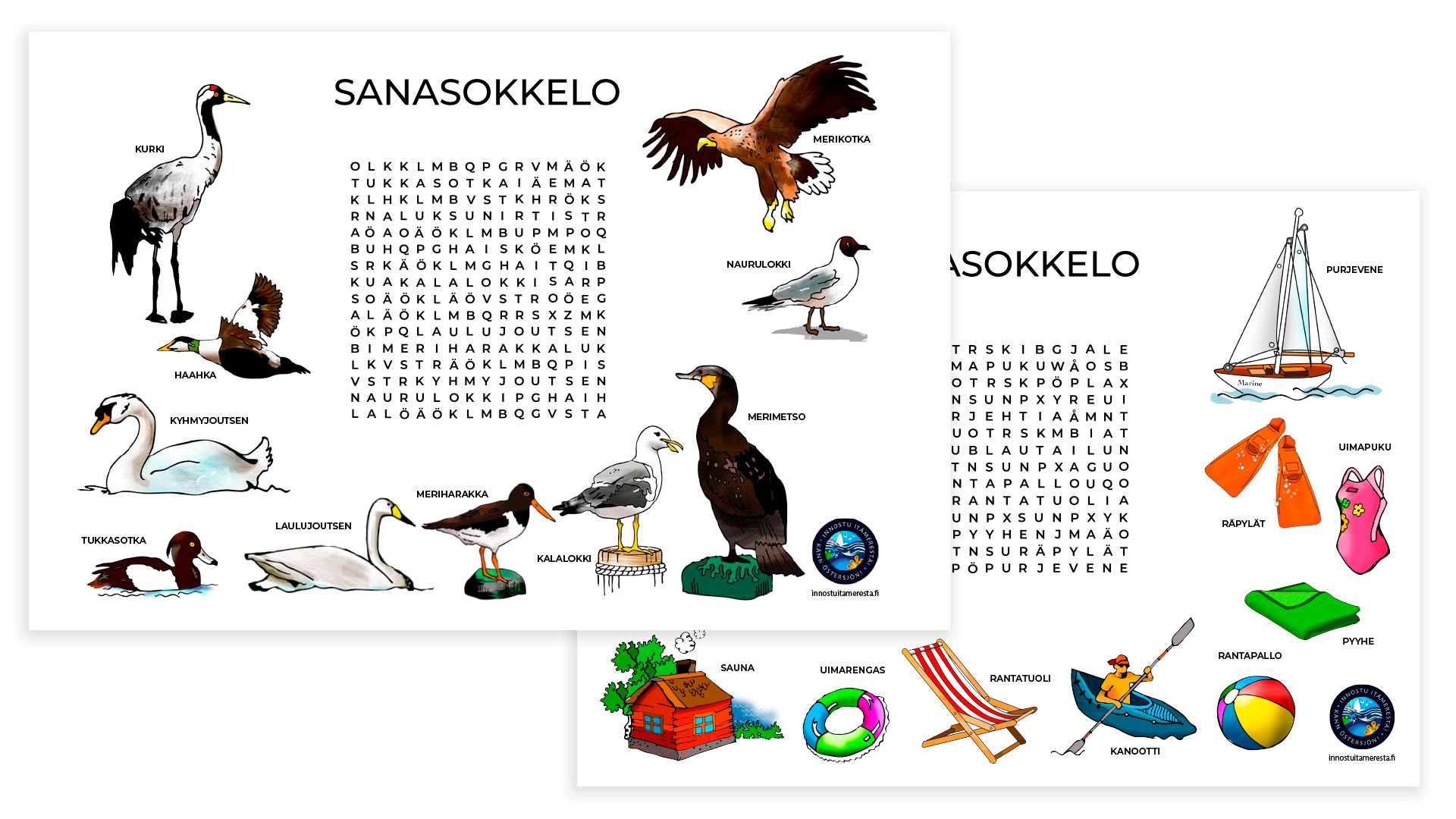 Kuva Ratkaise Sanasokkelot -tehtävästä, Innostu Itämerestä